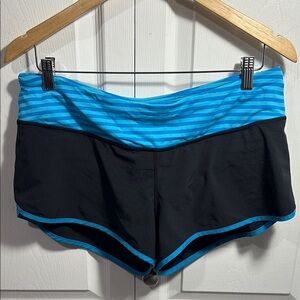 Lululemon Athletica Black and Blue Athletic Shorts